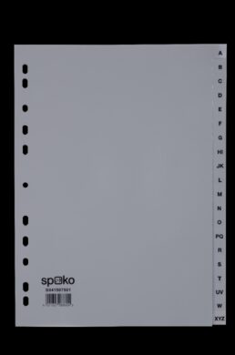 Rozlišovač A4, PP A-Z šedý  (252480060)