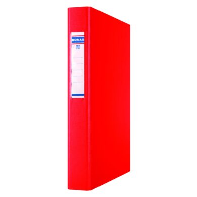 Pořadač kroužkový PP, 4RO, A4/25 mm, červený  (212190096)