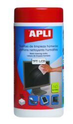 Čistící utěrky na TFT/LCD 100 ks dóza - Vlhčené čistící utěrky v praktické dóze.
