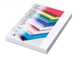 Desky kartónové DELTA A4/100ks, bílé - Kartonov desky, z jedn strany raba imitace ke. Druh strana hladk matn v barv desek, 250 g/m2.