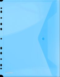 Desky spis. A4 PVC s euroděrováním a drukem, modré - Oblka s drukem prhledn A4, eurodrovn .