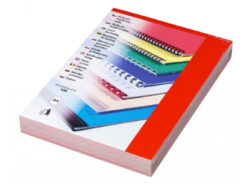 Desky kartónové CHROMO A4/100ks, červené - Kartonov desky, z jedn strany barevn letn povrch. Druh strana bl matn, 220 g/m2. V balen 100 ks.
